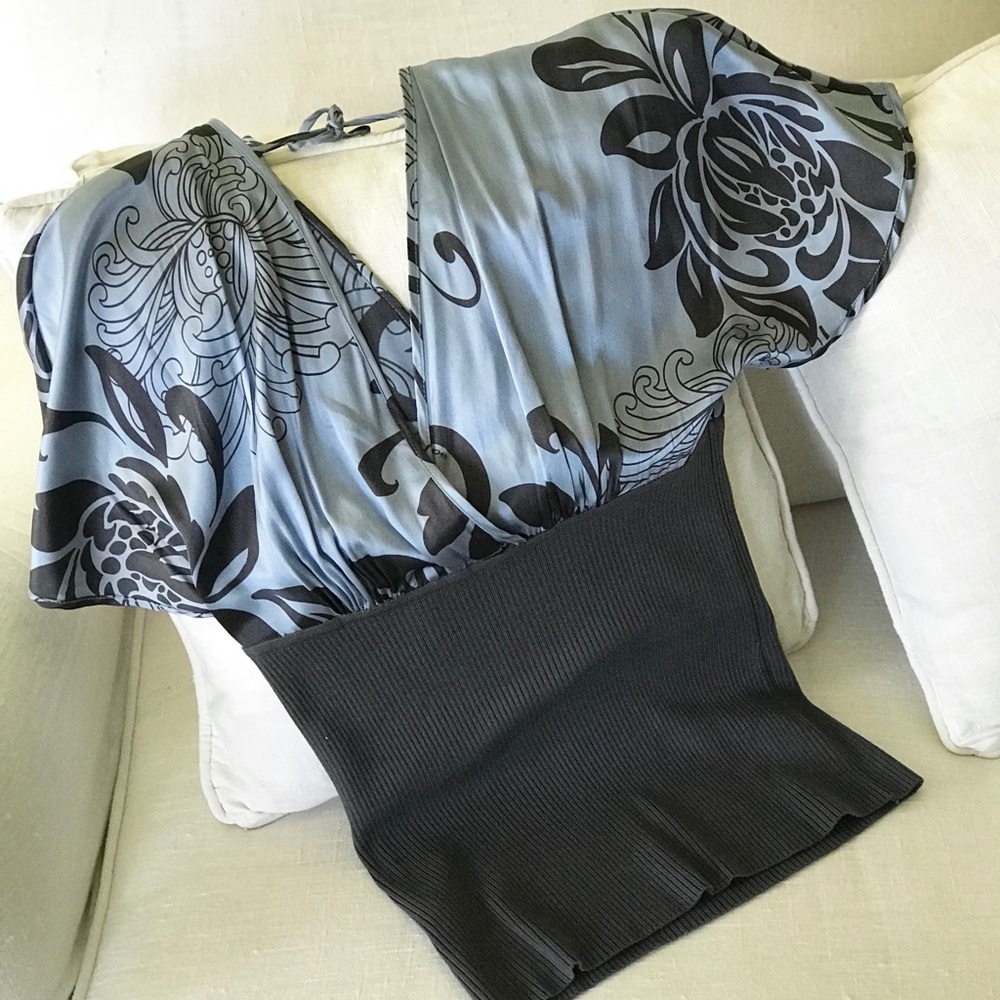 Bebe Silky Printed Top